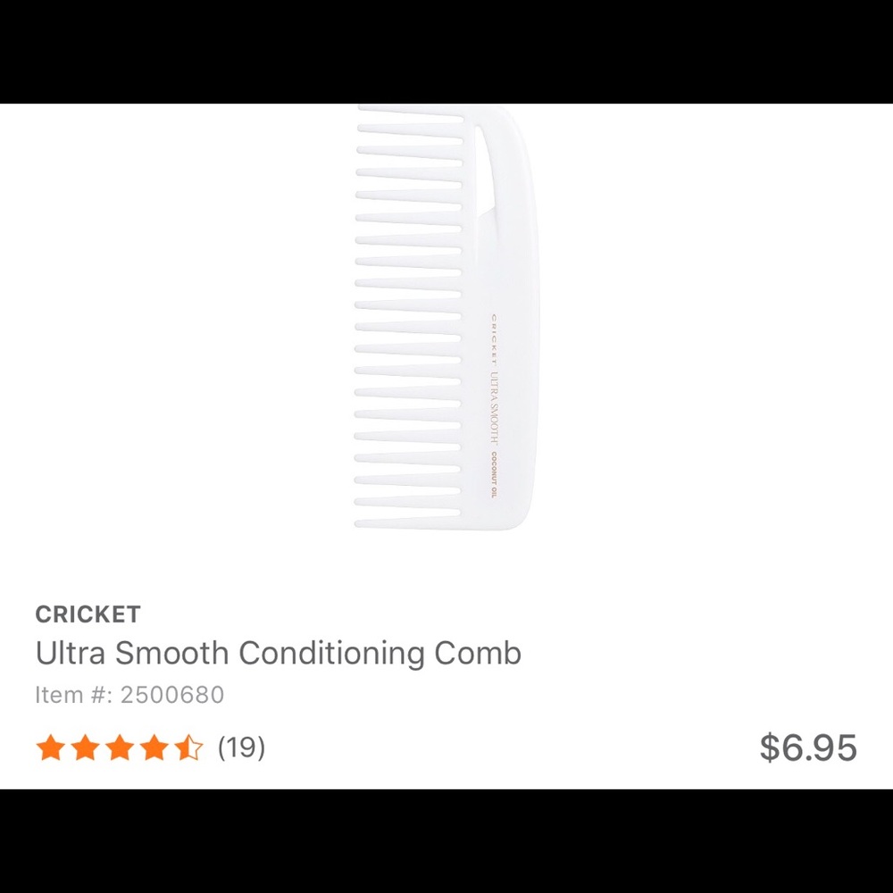 Cricket Ultra Smooth Conditioning Comb